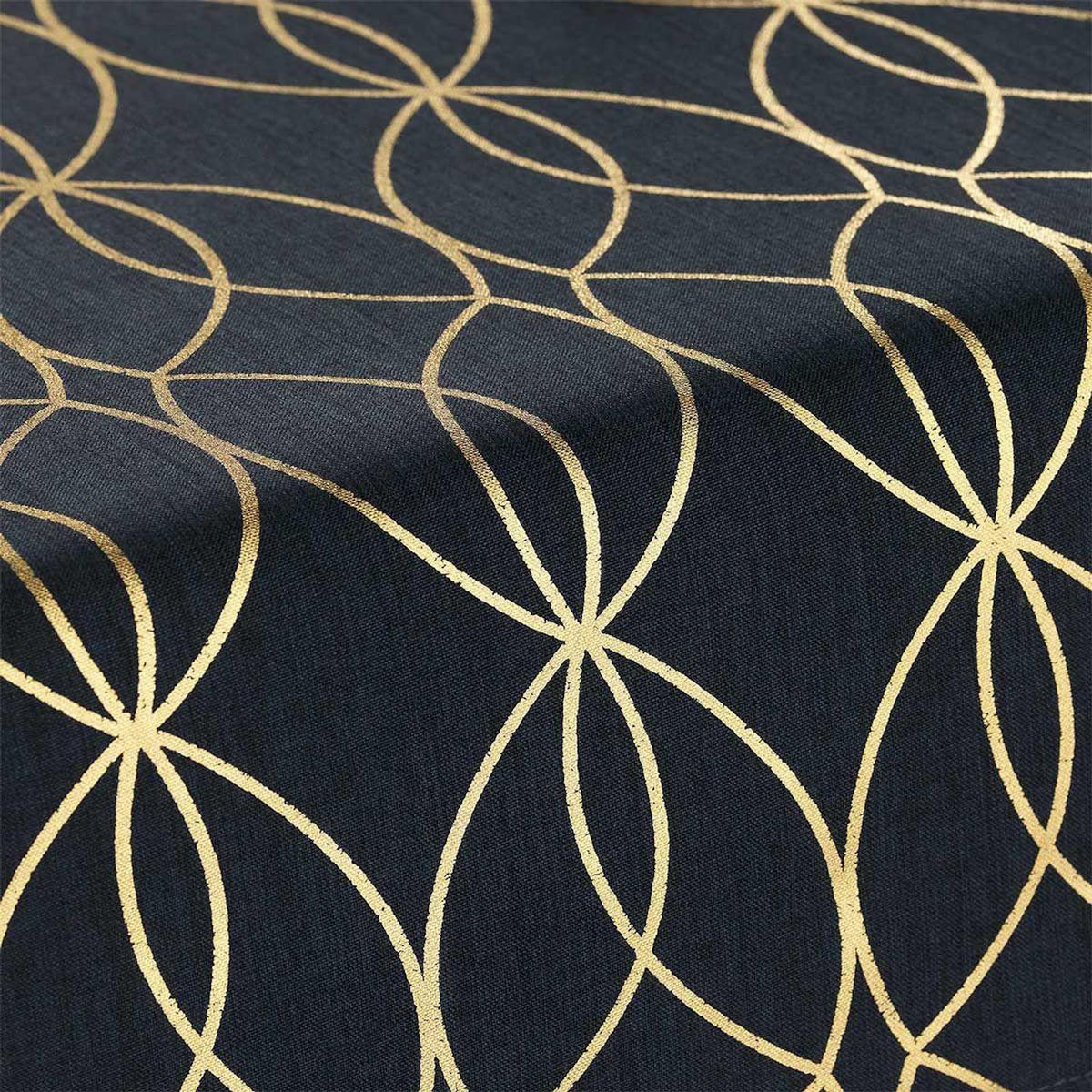 Paris Prix Nappe & Chemin de Table  Elipsa  140x250cm Blanc & Noir