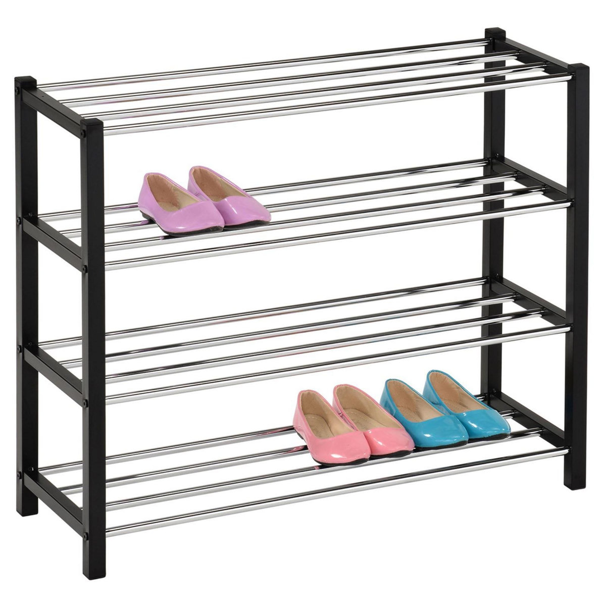 IDIMEX Étagère à chaussures DUBLIN, 4 niveaux