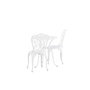 Voir la diapositive 5 : Paris Prix Ensemble Table de Jardin & 2 Chaises  Nandin  88cm Blanc