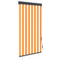 Voir la diapositive 1 : VIDAXL Store roulant d'exterieur 80x250 cm Blanc et orange