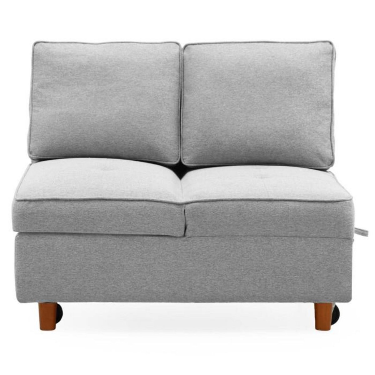 Paris Prix Banquette 2 Places Convertible  Théo  107cm Gris