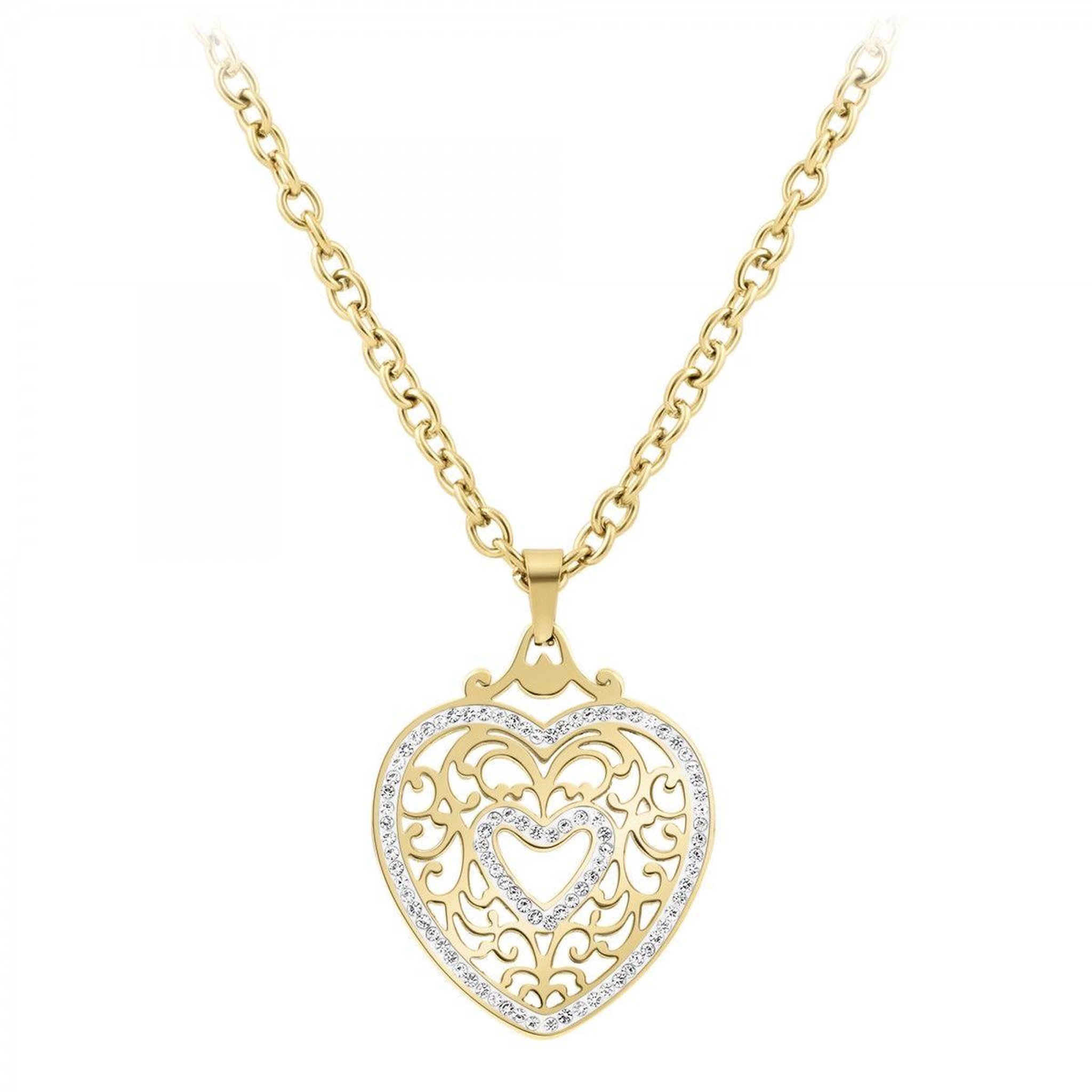 SC BOHEME Sautoir coeur SC Bohème orné de Cristaux scintillants