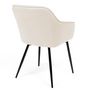 Voir la diapositive 4 : ID MARKET Lot de 2 chaises de salle à manger, fauteuils de table MADY en velours beige