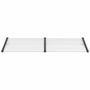 Voir la diapositive 3 : VIDAXL Auvent de porte Noir et transparent 239x90 cm Polycarbonate