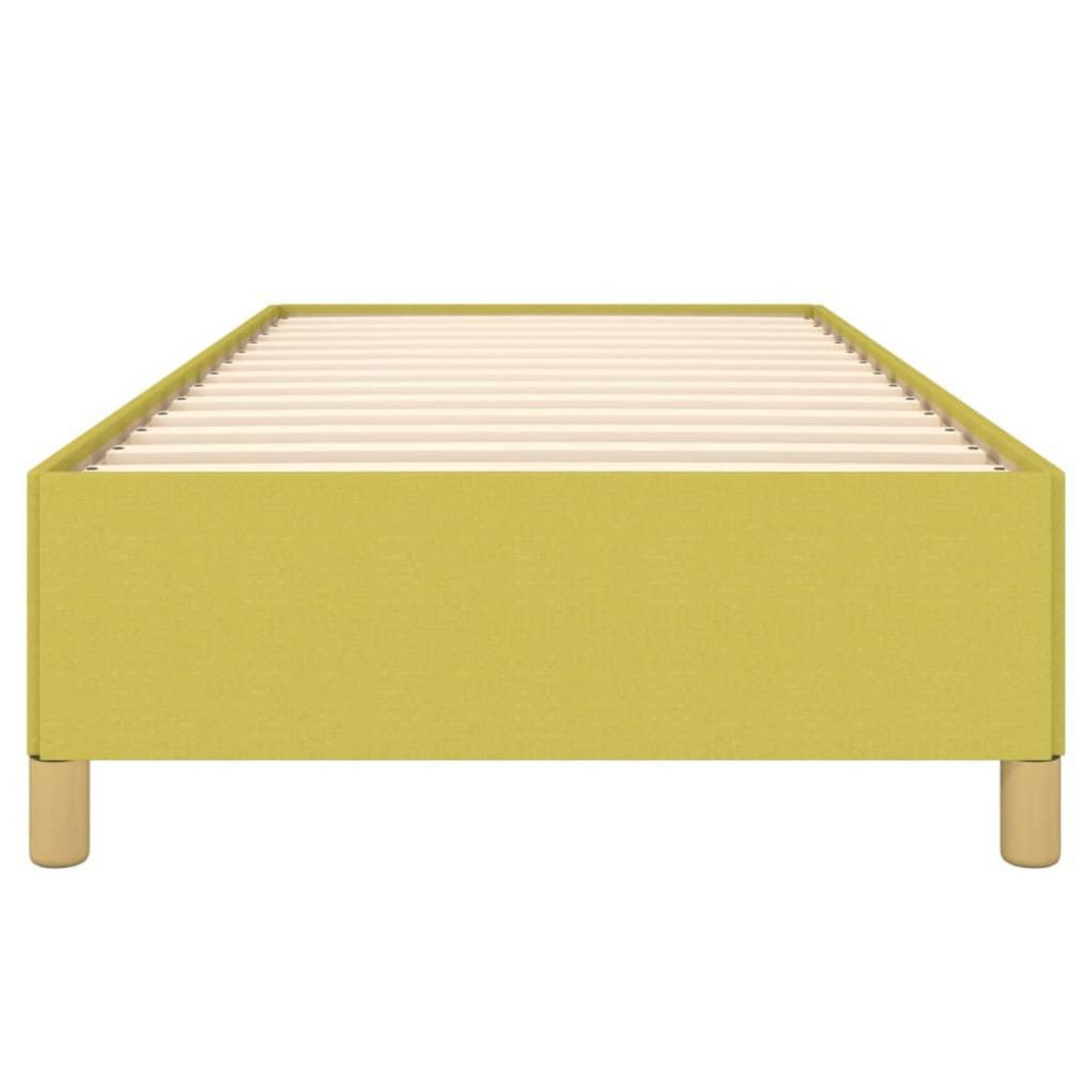 VIDAXL Cadre de lit sans matelas vert 90x190 cm tissu