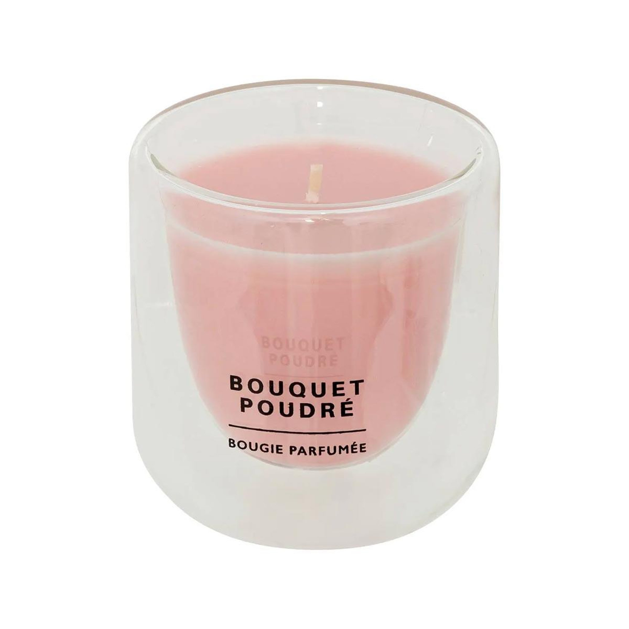 COMPTOIR DE LA BOUGIE Bougie parfumée en verre  ilan  130g bouquet poudré