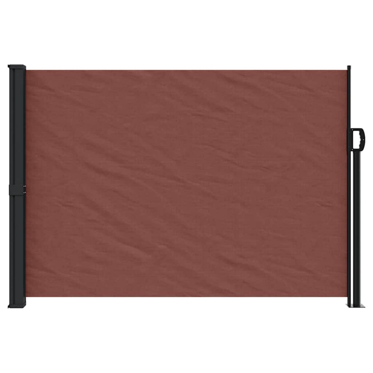VIDAXL Auvent lateral retractable marron 140x600 cm