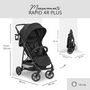 Voir la diapositive 2 : HAUCK Poussette Shopper Rapid 4R Plus - Noir