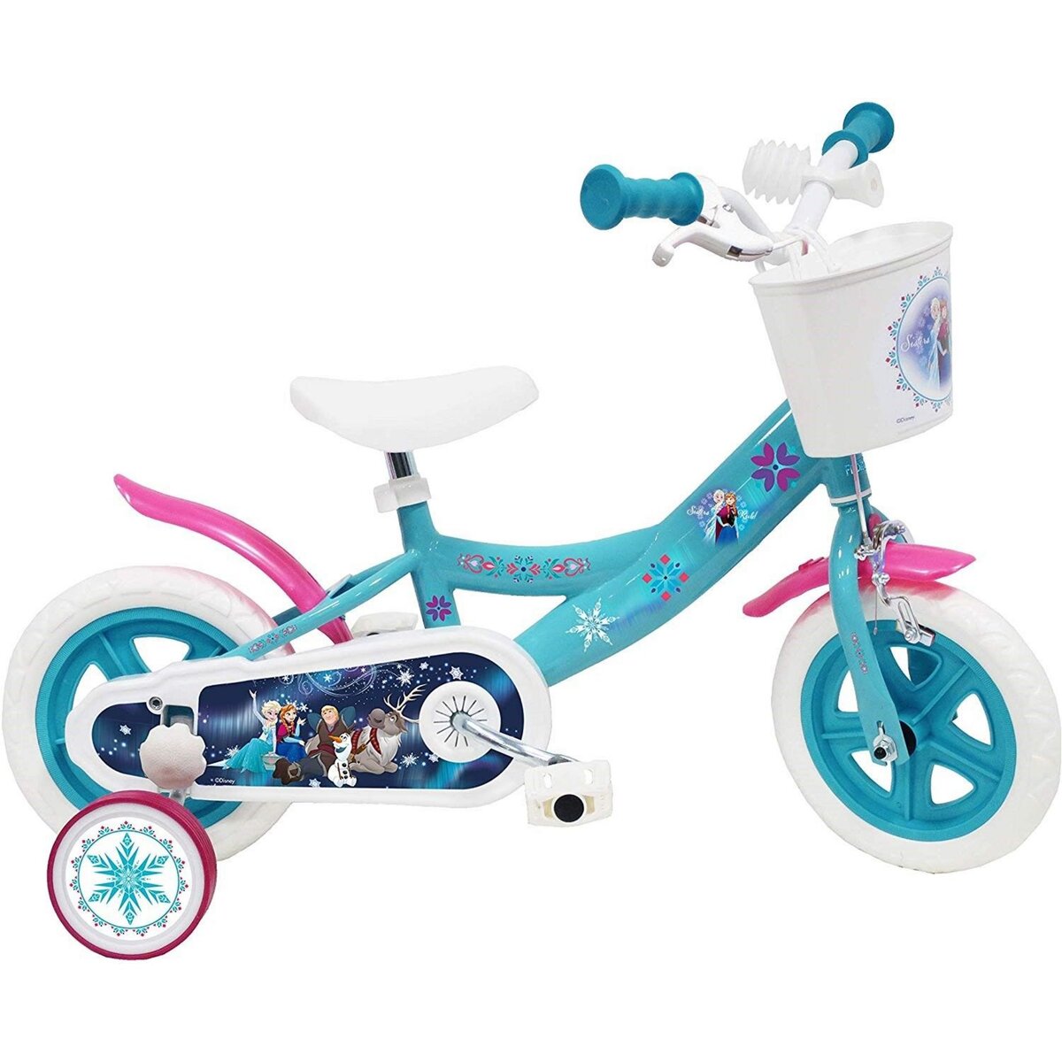 Vélo 14'' fille licence Frozen/Reine des Neiges - 2 freins - Vélo enfant -  Achat moins cher