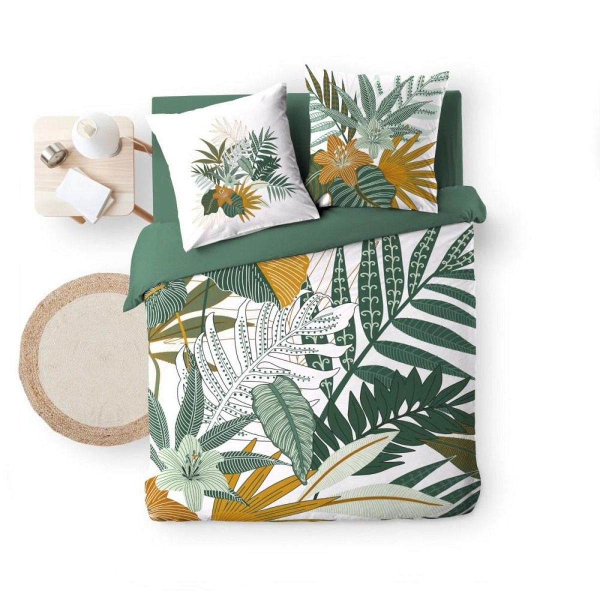 Douceur d'Intérieur Housse de couette 240x220 + 2 taies FLORIDA 100% coton