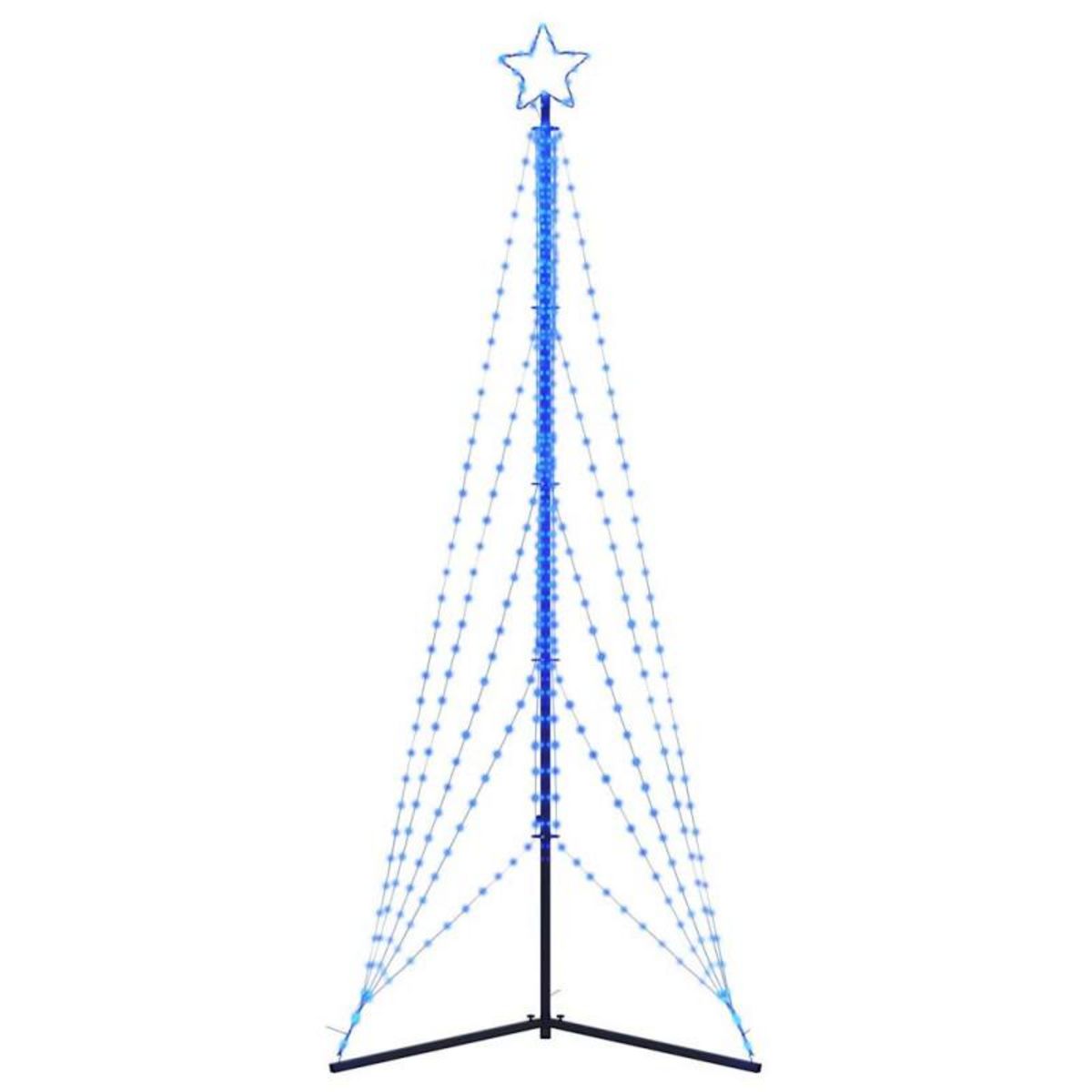 VIDAXL Guirlande de sapin de Noël 525 LED bleu 302 cm