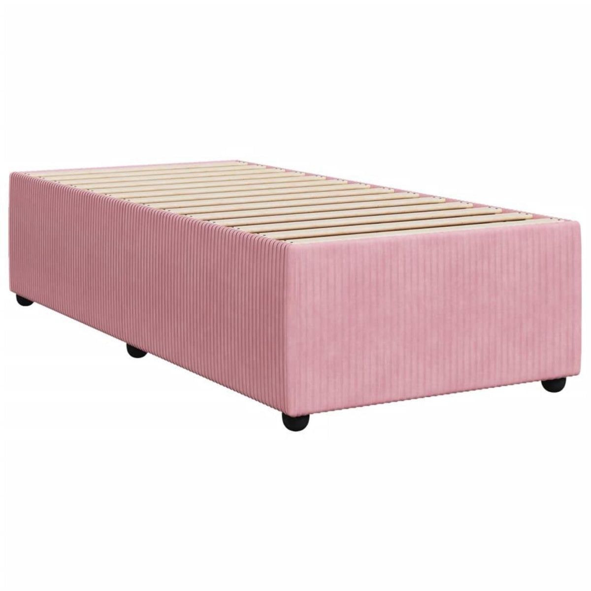 VIDAXL Cadre de lit sans matelas rose 100x200 cm velours