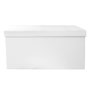 Voir la diapositive 1 : Paris Prix Banquette Coffre Pliable Design  Alana  76cm Blanc