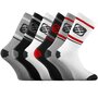 Voir la diapositive 1 : FREEGUN Lot de 6 Paires de Chaussettes Tennis homme assorties