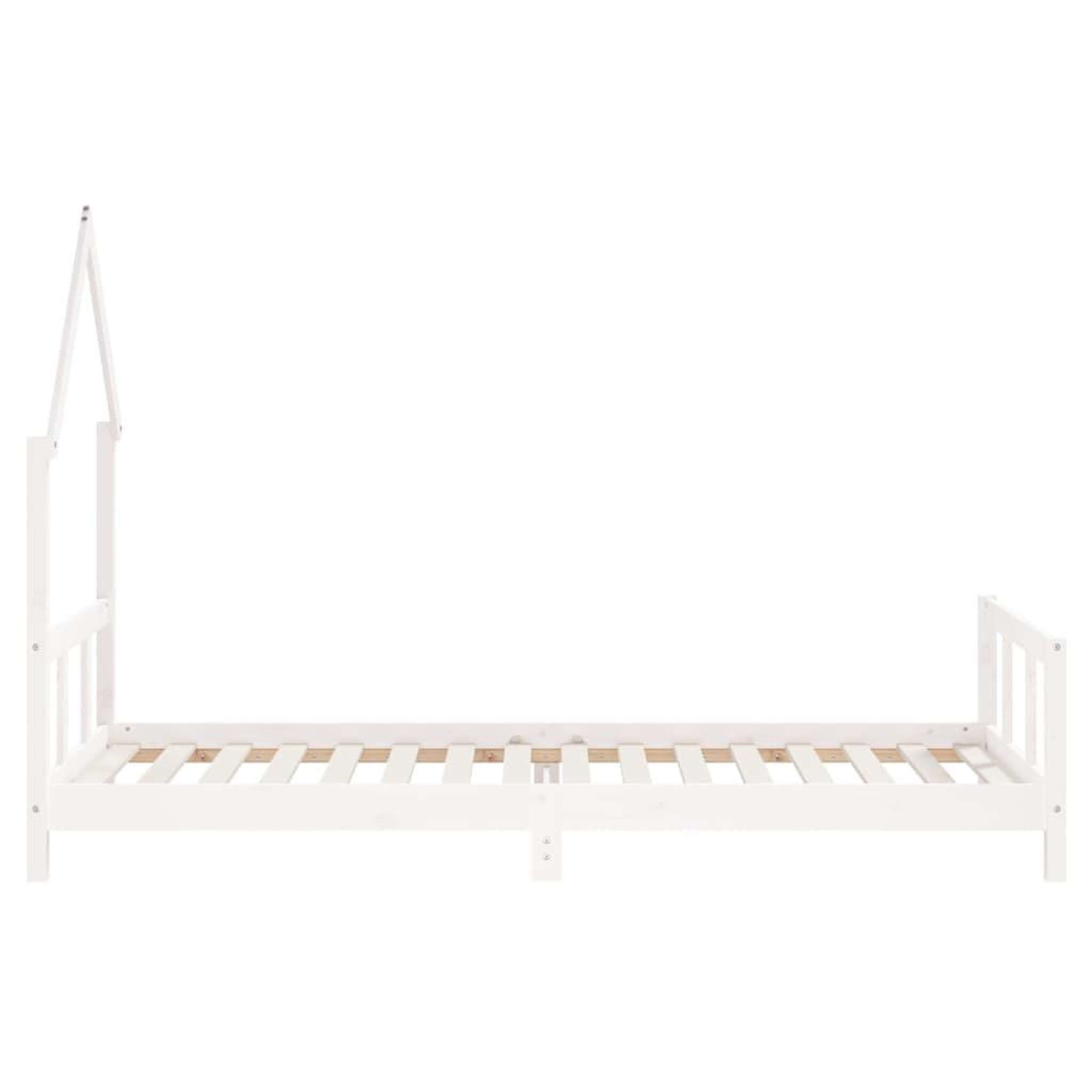 Voir la diapositive 5 : VIDAXL Cadre de lit pour enfants blanc 90x200 cm bois de pin massif
