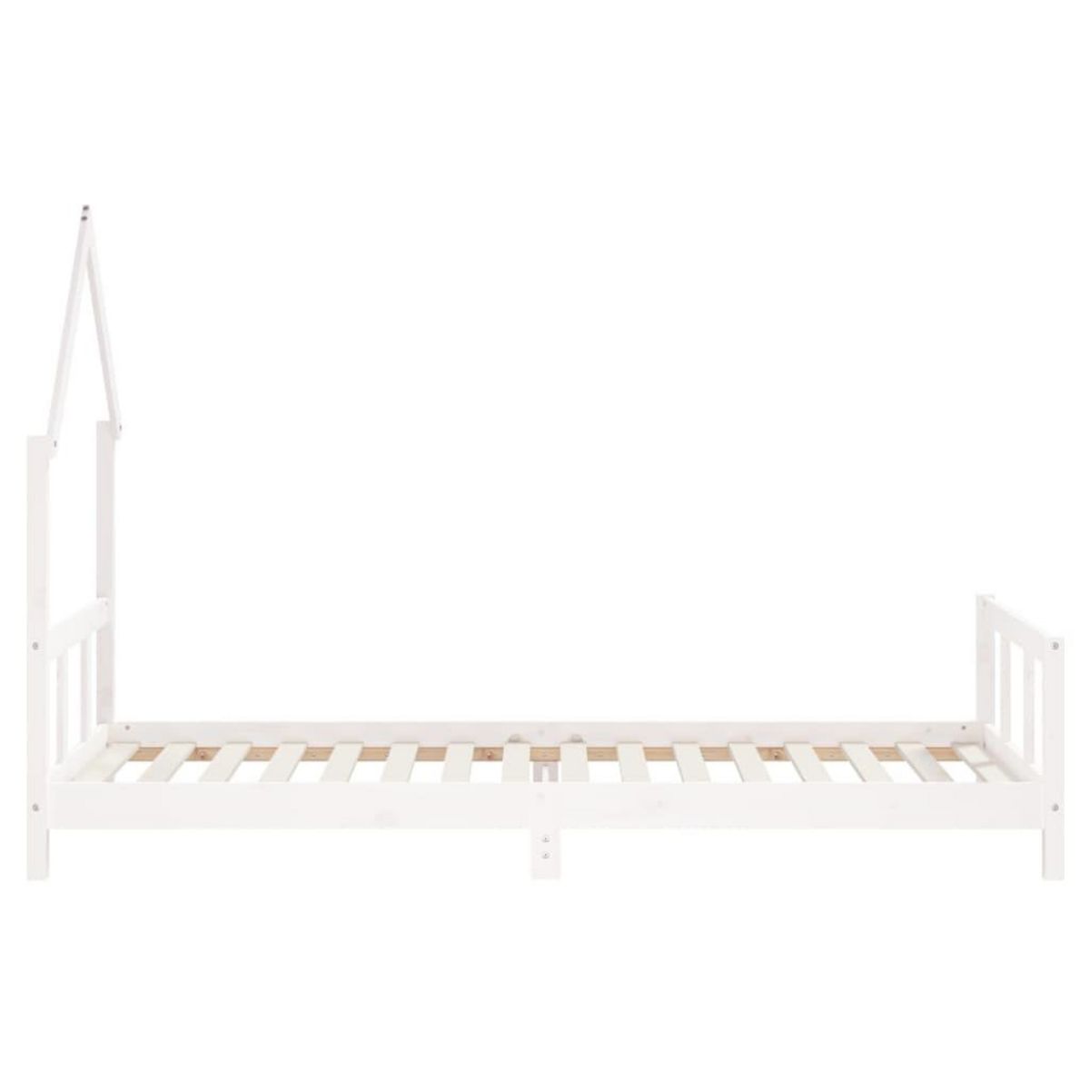 VIDAXL Cadre de lit pour enfants blanc 90x200 cm bois de pin massif