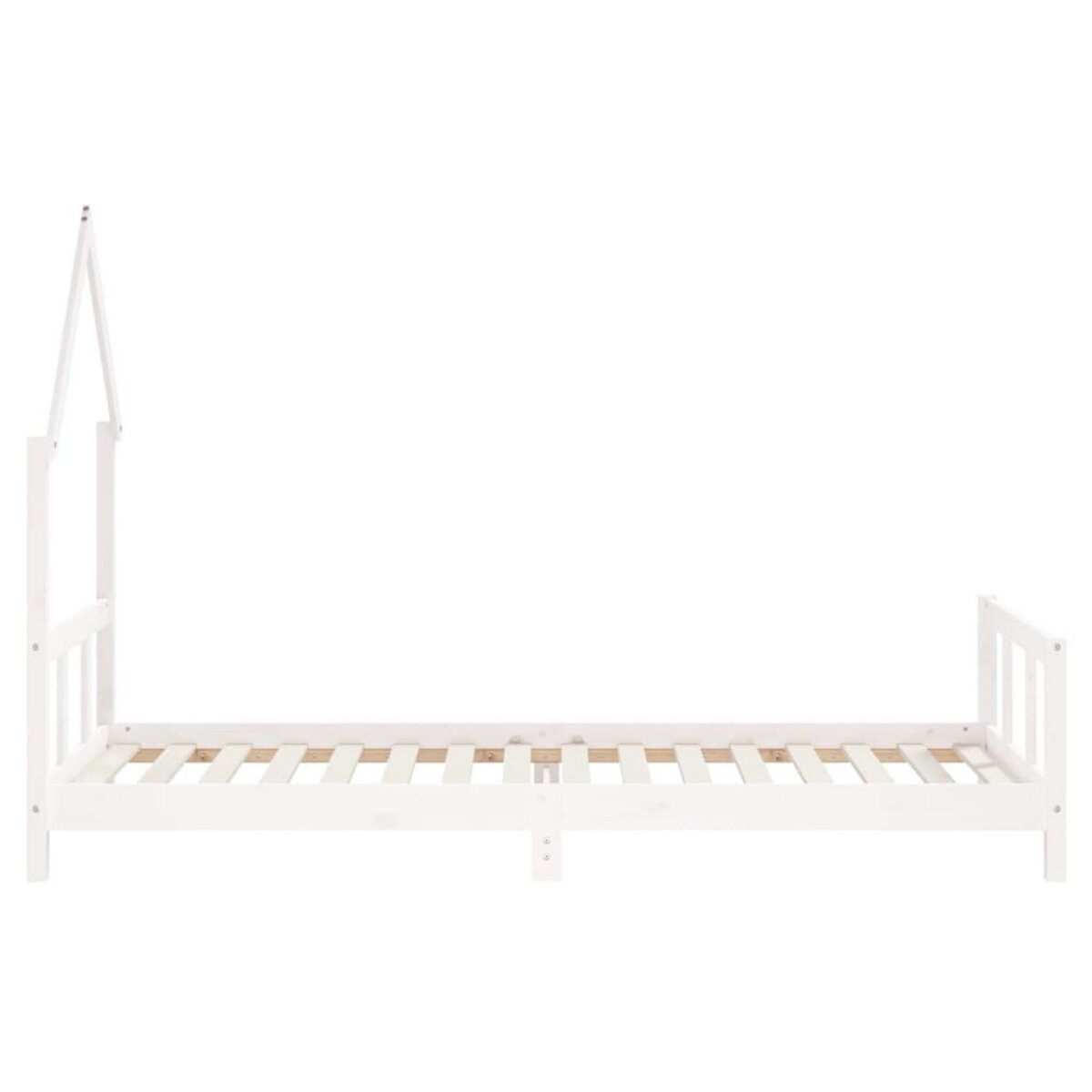 VIDAXL Cadre de lit pour enfants blanc 90x200 cm bois de pin massif
