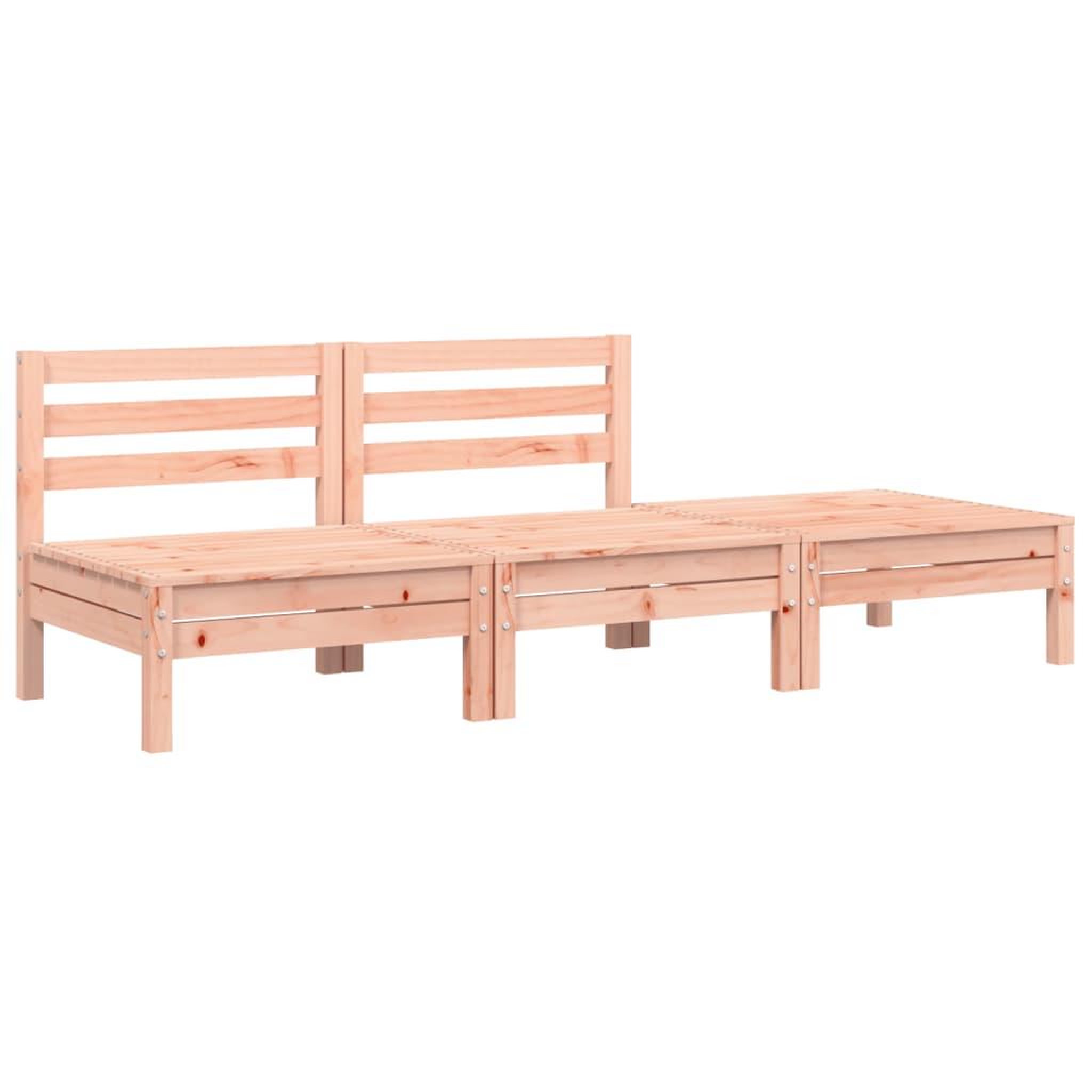 Voir la diapositive 2 : VIDAXL Canape de jardin 3 places bois massif de douglas
