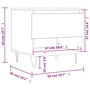 Voir la diapositive 6 : VIDAXL Tables basses 2 pcs chene sonoma 50x46x50 cm bois d'ingenierie