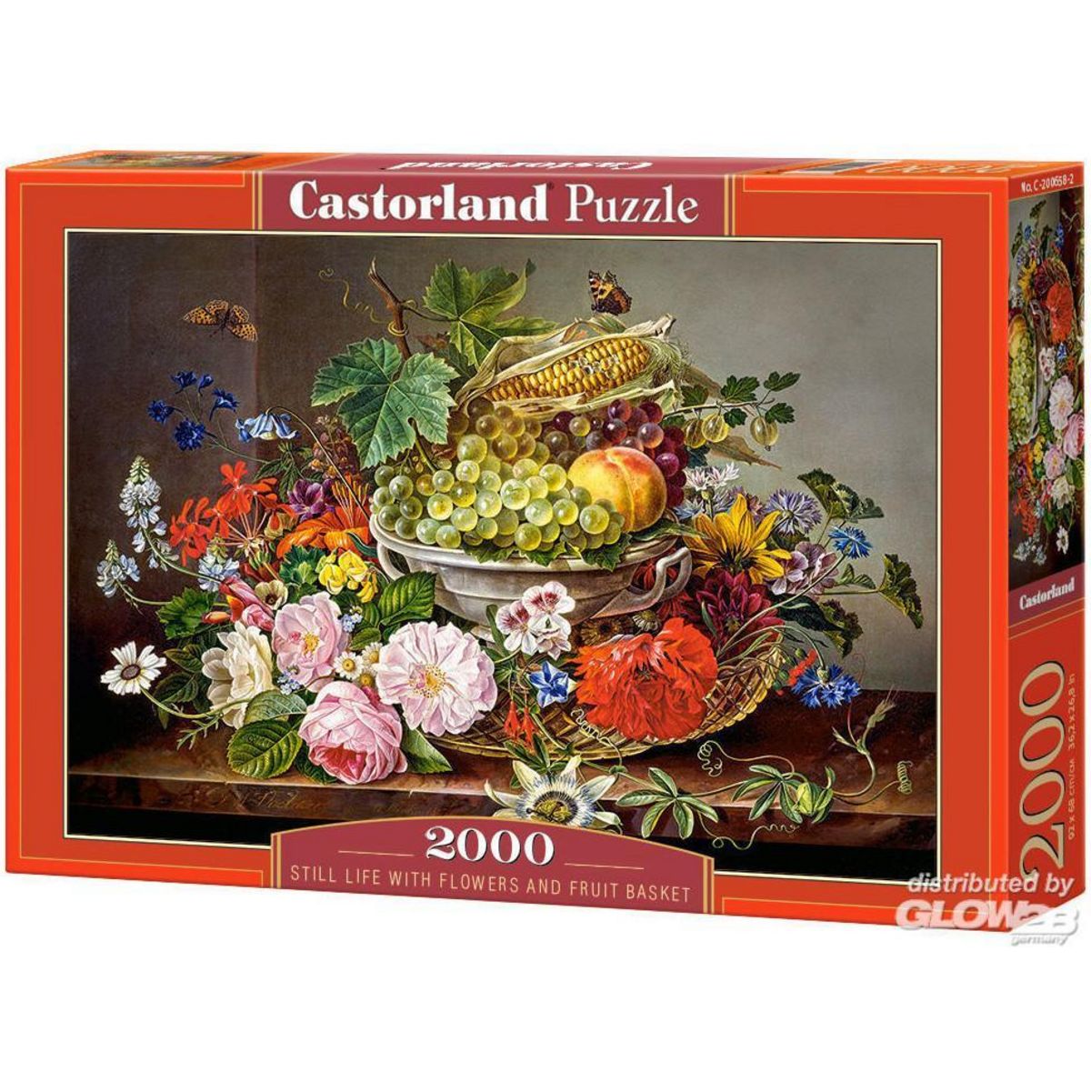 Castorland Puzzle 2000 pièces : Nature morte de fleurs et de fruits