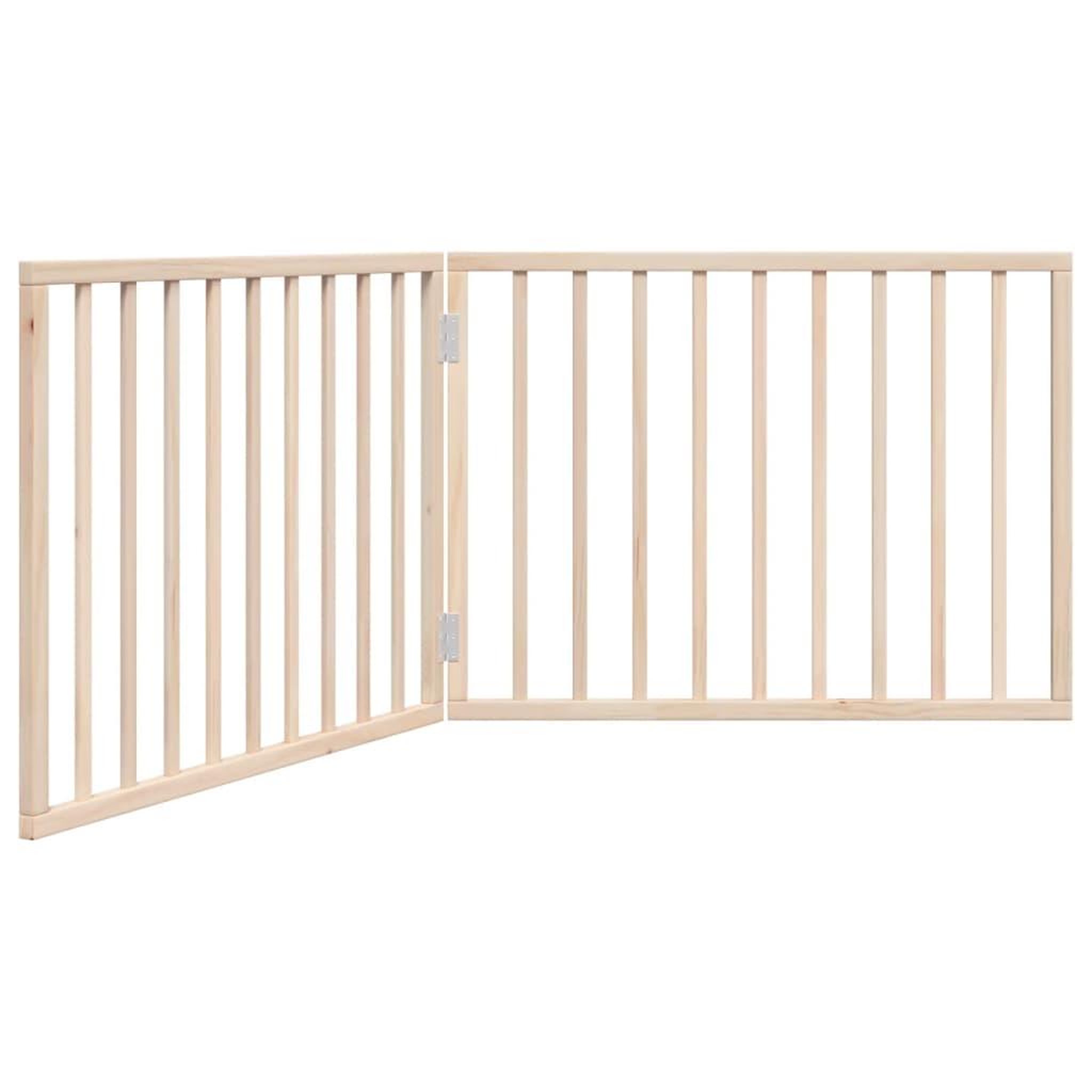 Voir la diapositive 2 : VIDAXL Barriere pour chien pliable 2 panneaux 160 cm bois de peuplier