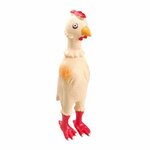 Paris Prix Jouet pour Chien  Poulet  23cm Écru & Rouge