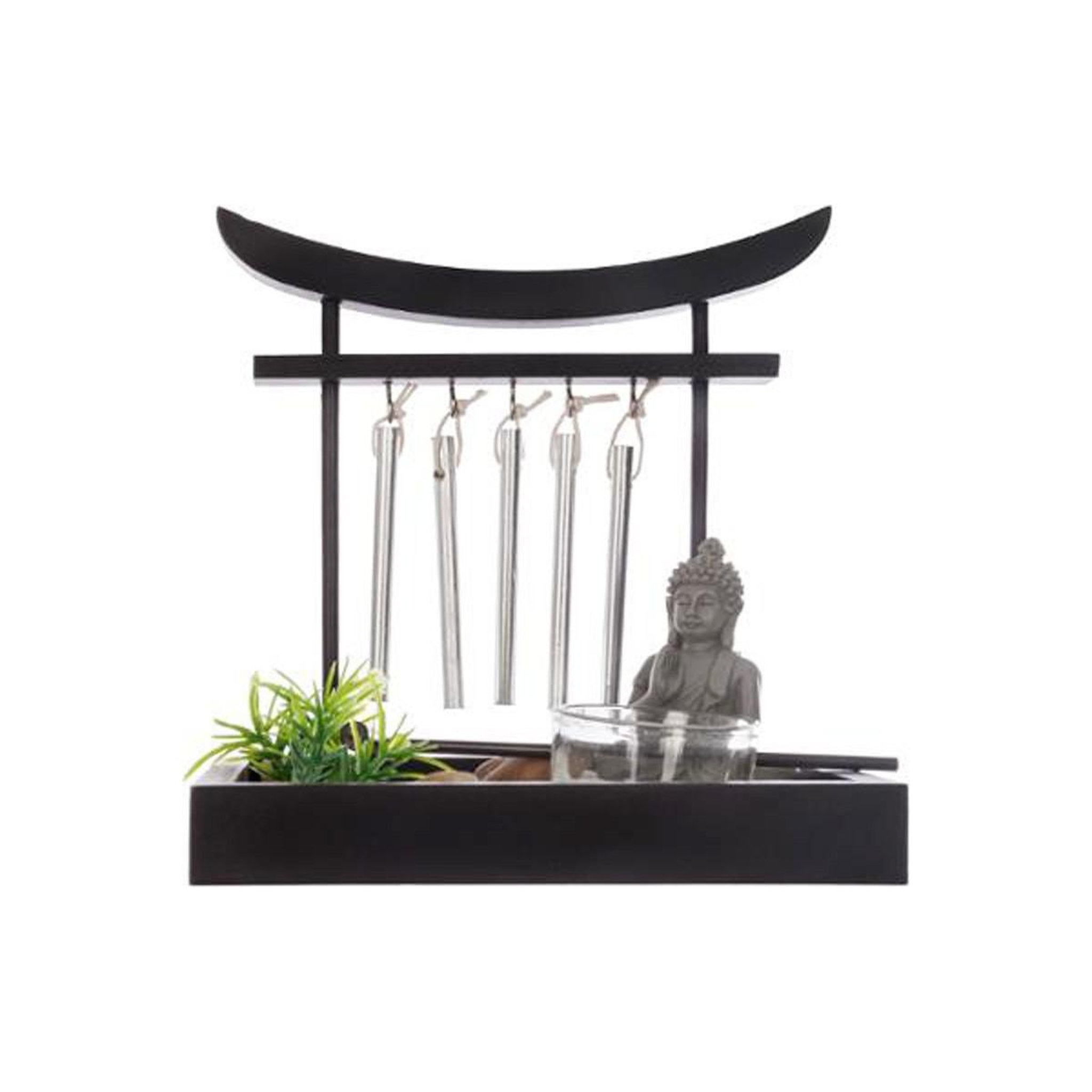 Voir la diapositive 2 : ATMOSPHERA Jardin zen  grelots  16cm noir