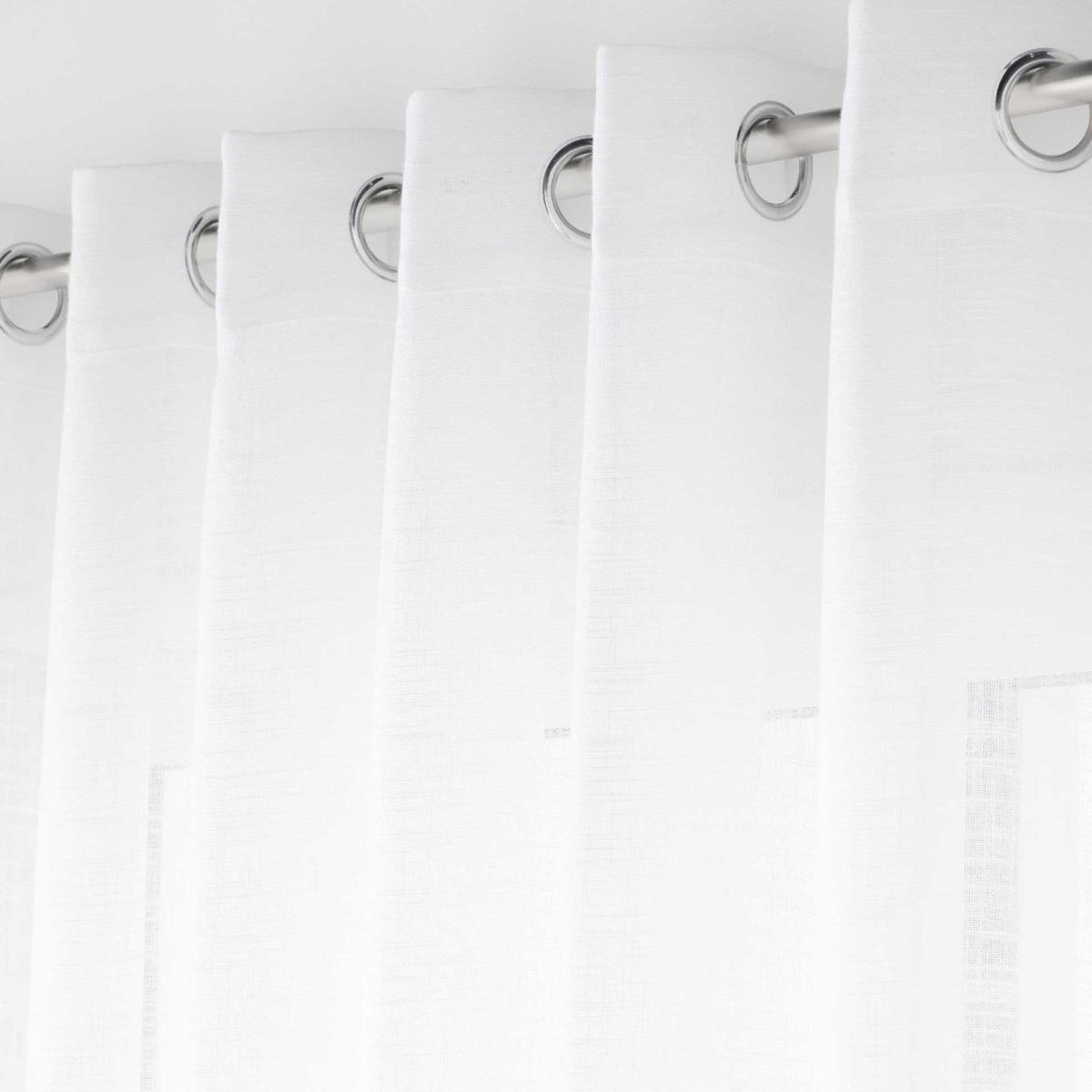 Voir la diapositive 2 : Douceur d'Intérieur Rideau voilage  haltona  400x240cm blanc