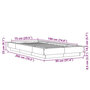 Voir la diapositive 6 : VIDAXL Cadre de lit avec lumieres LED sans matelas 75x190 cm