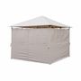 Alice's Garden Tonnelle 3x3m Elusa Toile Beige - Pergola Avec Rideaux, Tente De Jardin Stable Et Élégante
