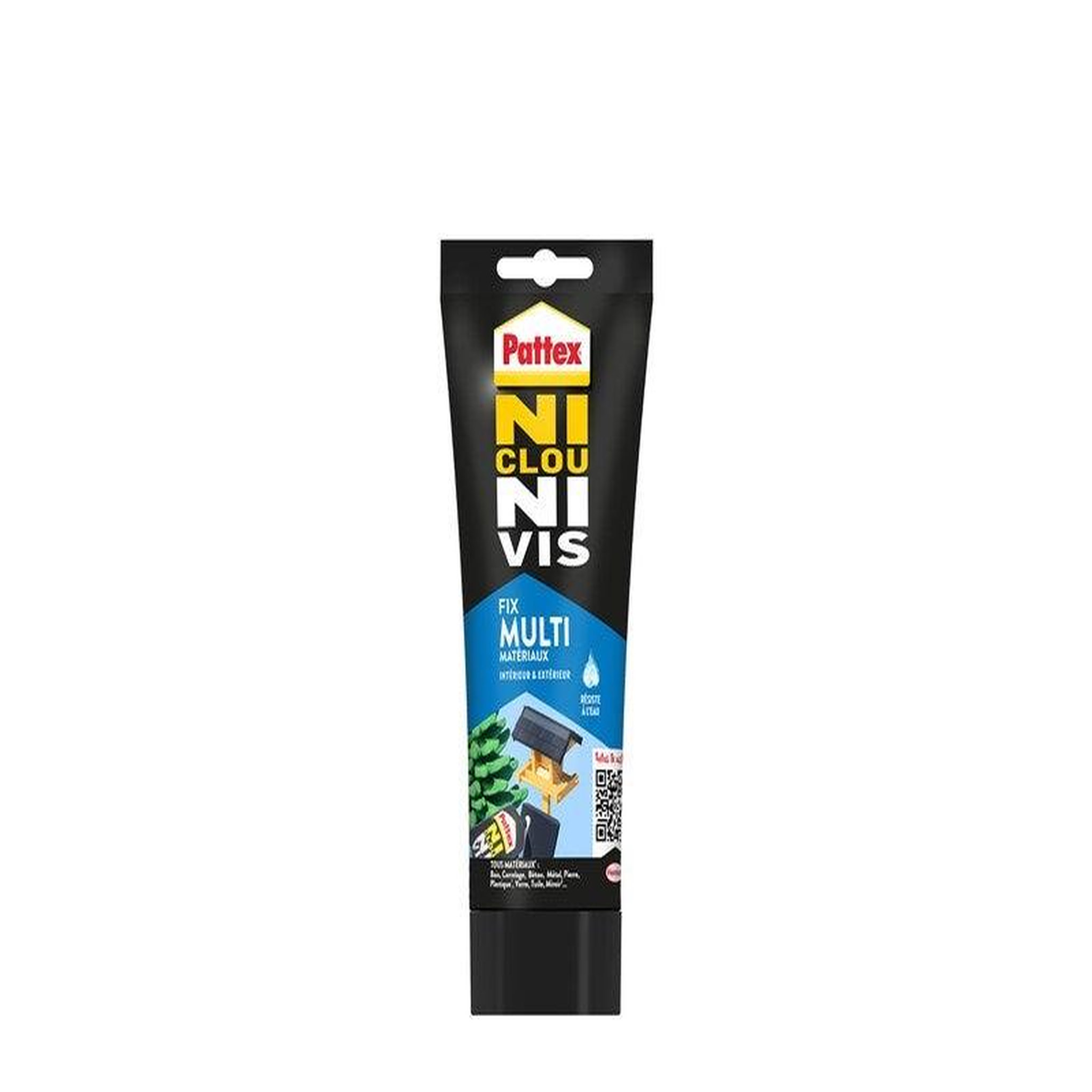 PATTEX Colle fixation int/ext polymere pattex ni clou ni vis blanc tube 334g
