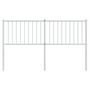 Voir la diapositive 3 : VIDAXL Tete de lit metal blanc 160 cm