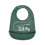 Paris Prix Bavoir Silicone Bébé  Sweet Savane  30cm Vert