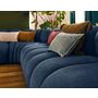 Voir la diapositive 4 : LISA DESIGN Debbie - canapé modulable d'angle droit 5 places en tissu texturé