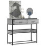 Voir la diapositive 1 : VIDAXL Table console sonoma gris 90x35x80 cm bois d'ingenierie