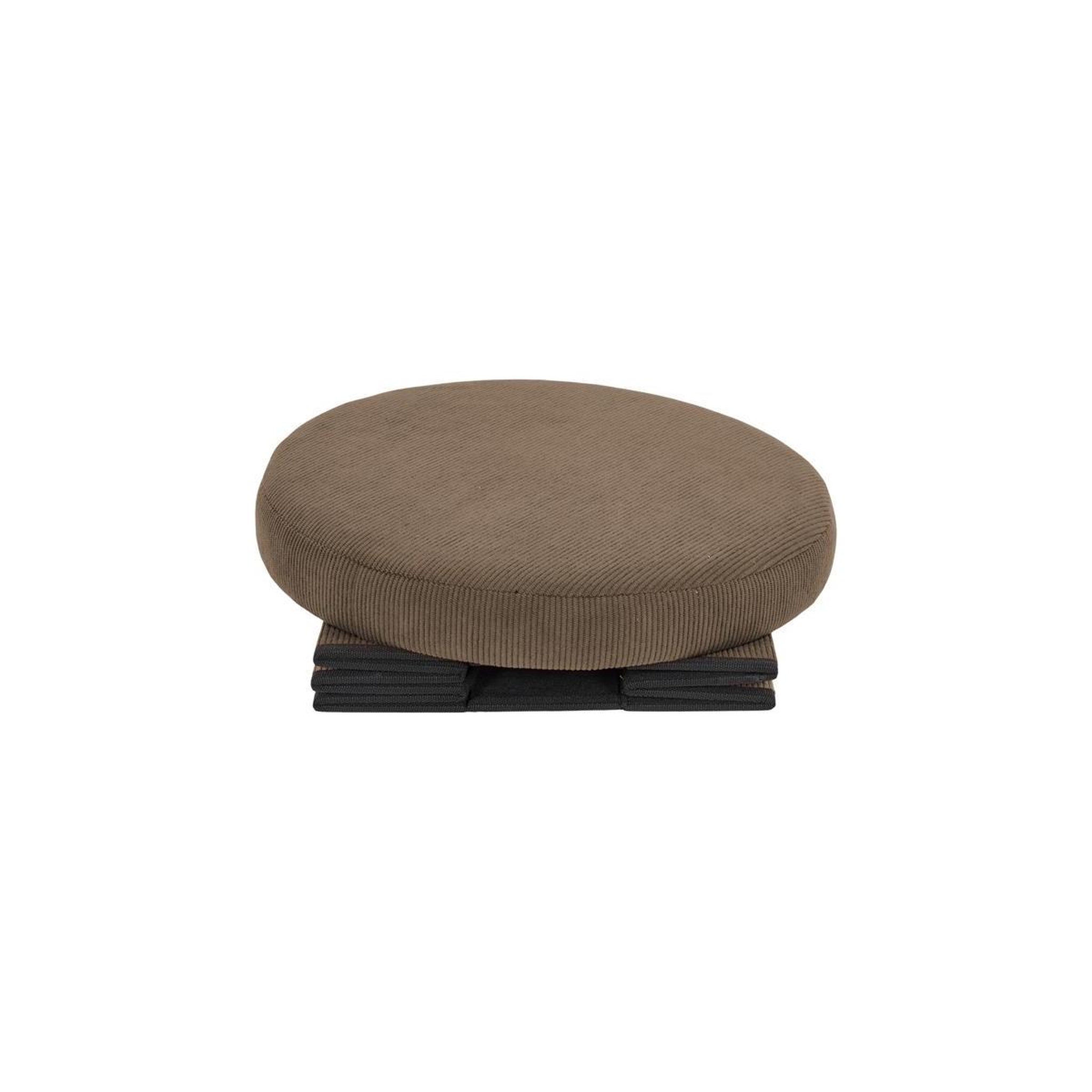 Voir la diapositive 4 : The Home Deco Factory Pouf coffre pliable côtelé  jules  38cm taupe