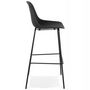 Voir la diapositive 3 : Paris Prix Tabouret de Bar Design  Braddock  106cm Noir