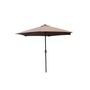 Voir la diapositive 1 : CONCEPT USINE Parasol droit rond led diamètre 2,7 m chocolat AMALFI