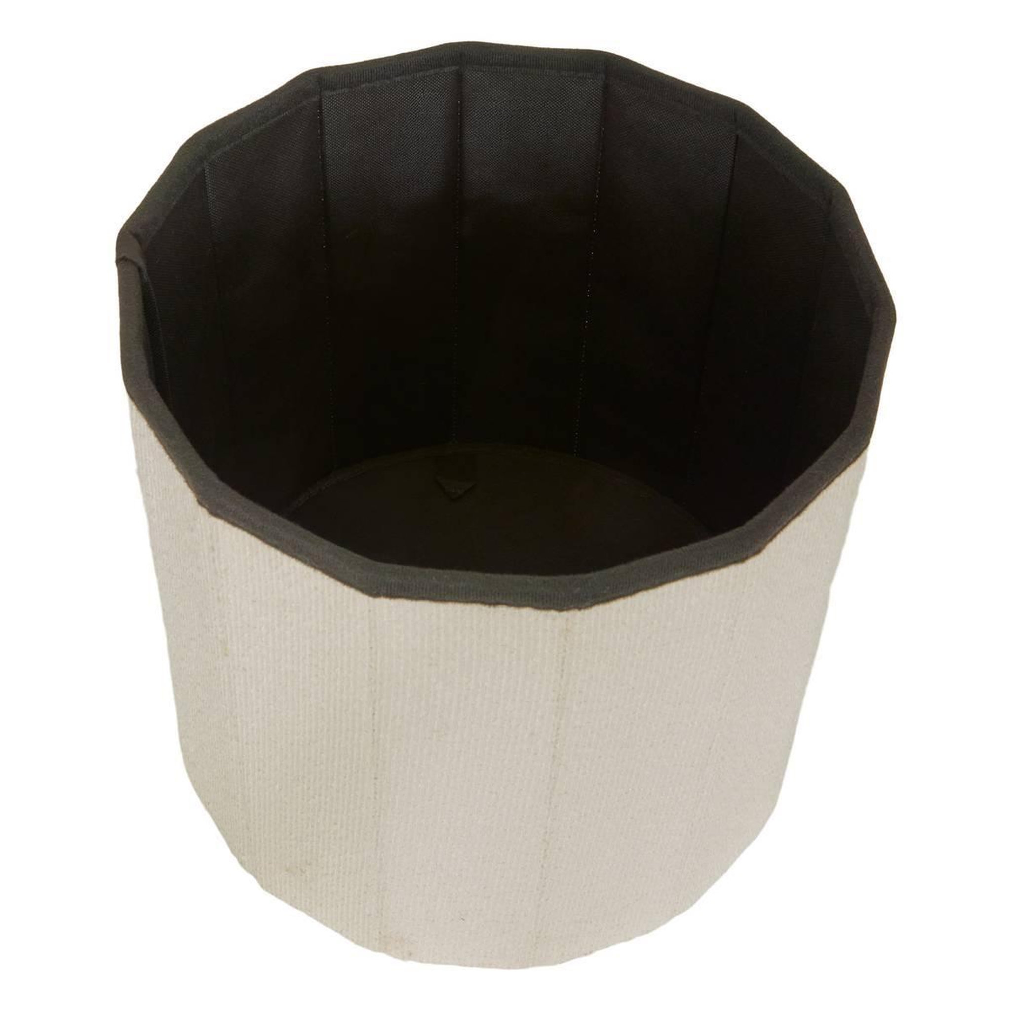 Voir la diapositive 3 : ATMOSPHERA Pouf Coffre Pliant Bouclette  Fink  38cm Blanc
