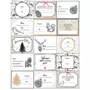 Paris Prix Lot de 15 Étiquettes Cadeaux  Pop  25cm Blanc