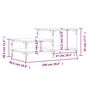 Voir la diapositive 6 : VIDAXL Table basse chene fume 100x50,5x45 cm bois d'ingenierie