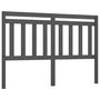 Voir la diapositive 2 : VIDAXL Tete de lit Gris 166x4x100 cm Bois massif de pin