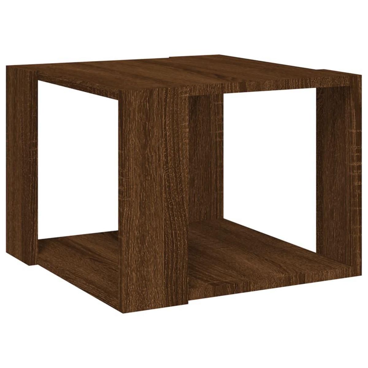 VIDAXL Table basse Chene marron 40x40x30 cm Bois d'ingenierie