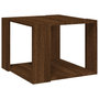 Voir la diapositive 2 : VIDAXL Table basse Chene marron 40x40x30 cm Bois d'ingenierie