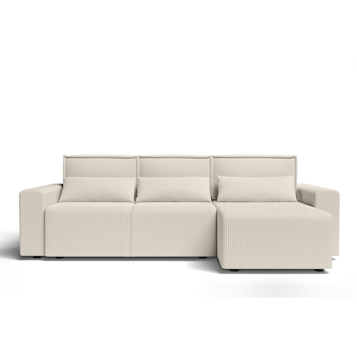 Canapé d'angle convertible et réversible velours côtelé JOY