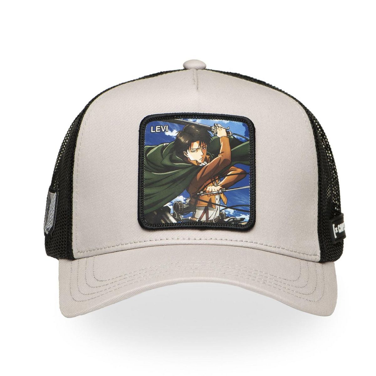 CAPSLAB Casquette trucker avec filet Attack des Titans levi