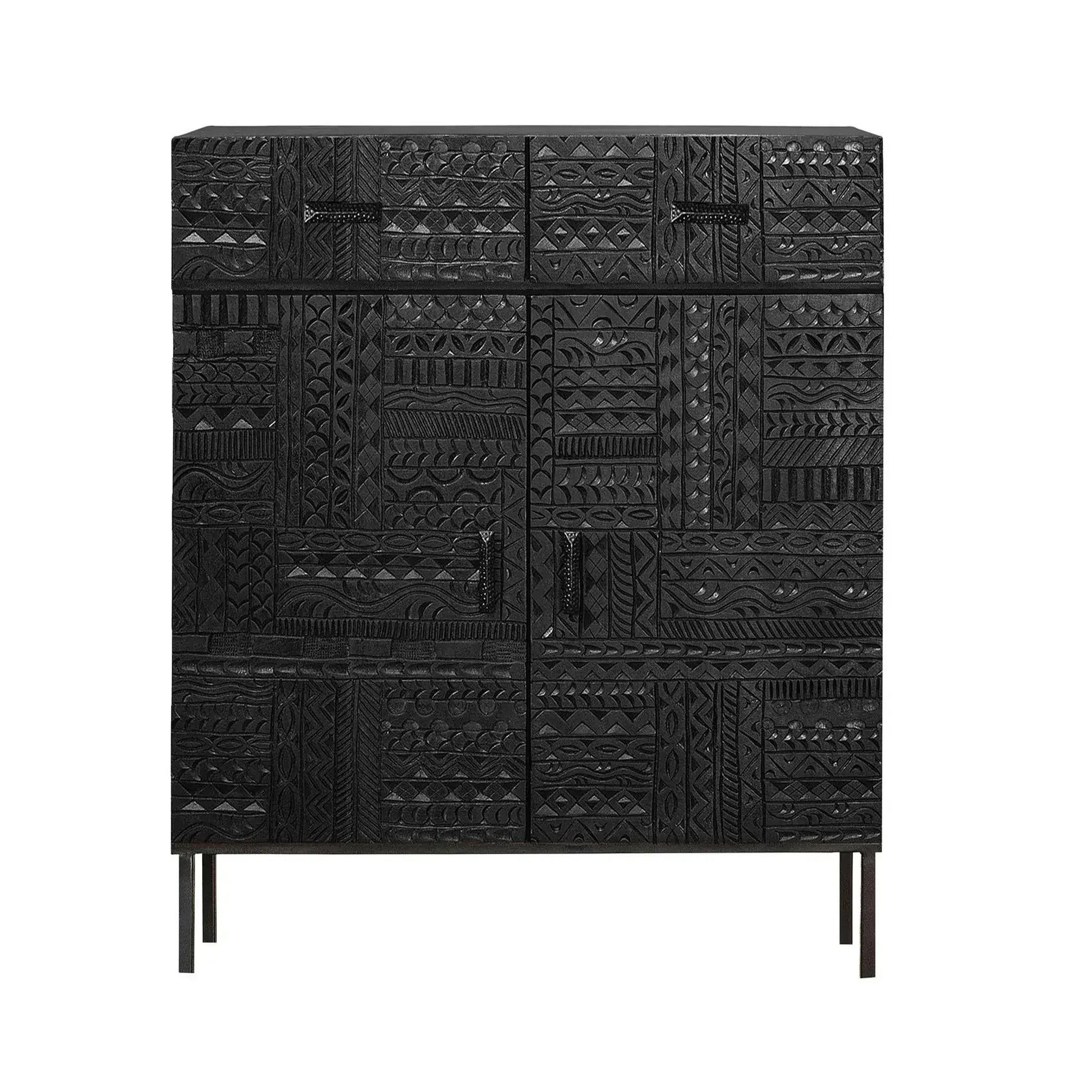 GINER Y COLOMER SL Commode en bois de manguier 100 cm style ethnique