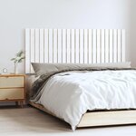VIDAXL Tete de lit murale Blanc 147x3x60 cm Bois massif de pin