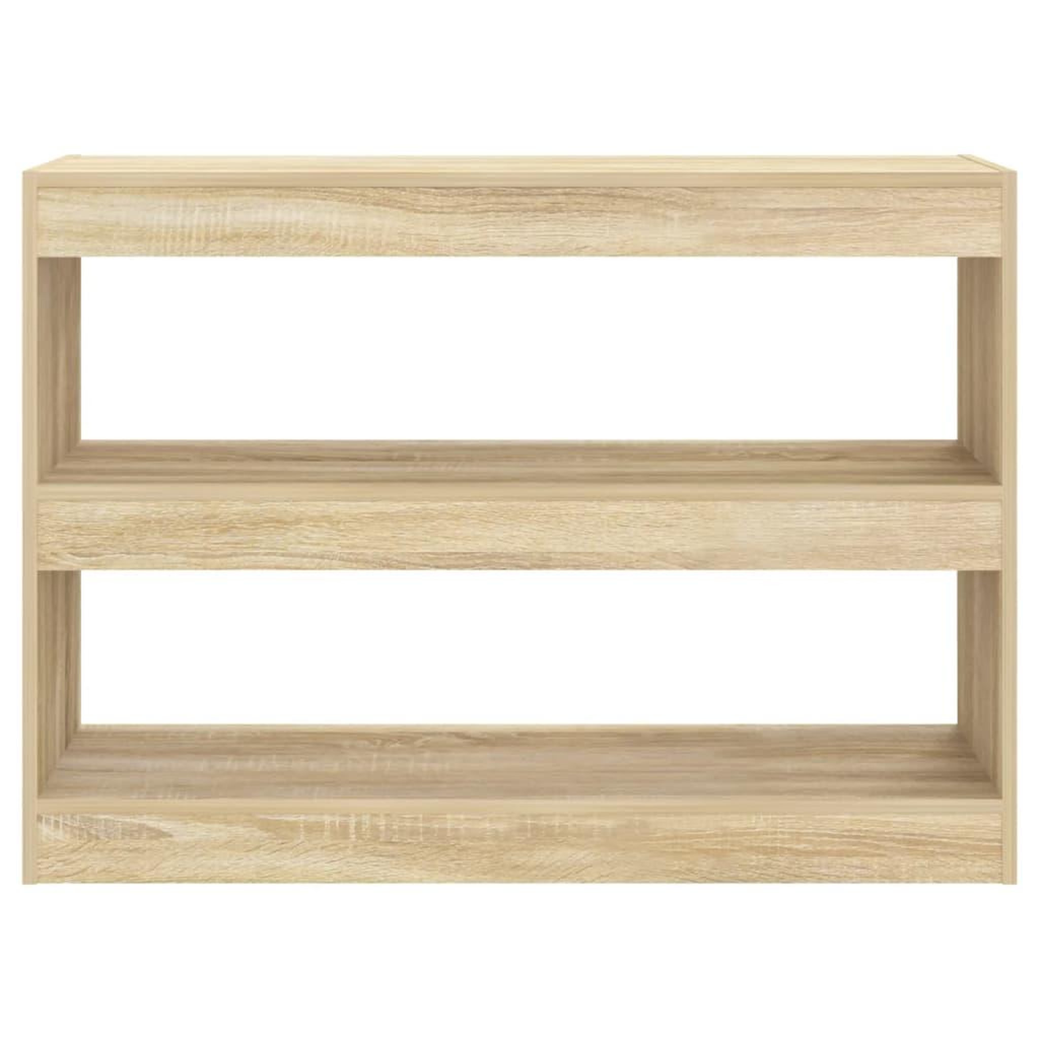 Voir la diapositive 3 : VIDAXL Bibliotheque/Separateur de piece chene sonoma 100x30x72 cm
