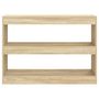 Voir la diapositive 3 : VIDAXL Bibliotheque/Separateur de piece chene sonoma 100x30x72 cm